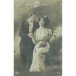 1910 - Romantic couple. Photo sheet, postcard. (2791009)