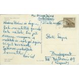 1955 - Mari Törőcsik and Imre Soós in the movie Körhinta (The Carousel). Photo sheet, postcard. (2791015)