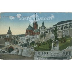   1927 - Budapest. Fisherman’s bastion. Colored photo sheet, postcard. (2791016)