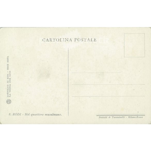 Rhodes - The Muslim Quarter. Photo sheet, postcard. (2791017)