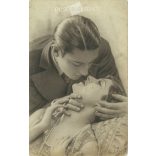 1942 - Romantic couple. Photo sheet, postcard. (2791018)