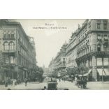 1910 - Budapest. Kossuth Lajos street. Photo sheet, postcard. (2791027)