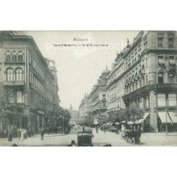   1910 - Budapest. Kossuth Lajos street. Photo sheet, postcard. (2791027)
