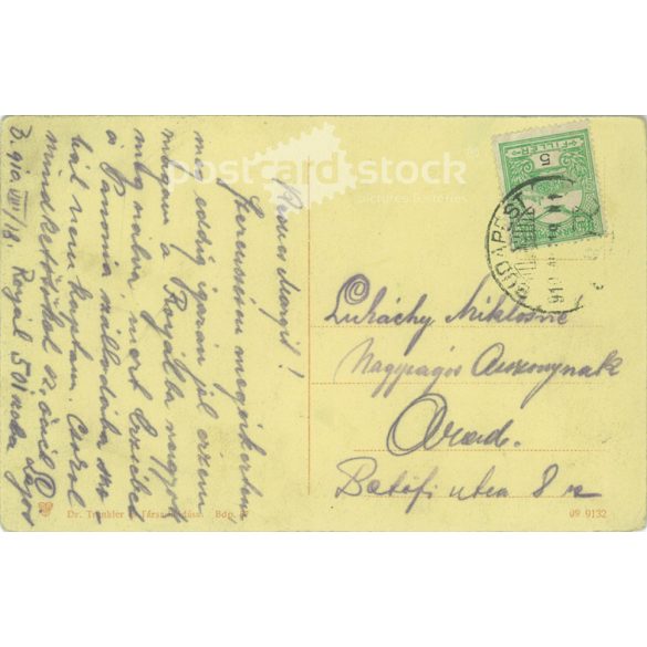 1910 - Budapest. Rákóczi út. Colored photo sheet, postcard. (2791028)