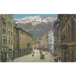   1938 - Mária Terézia Street. Innsbruck. Colored photo sheet, postcard. (2791031)