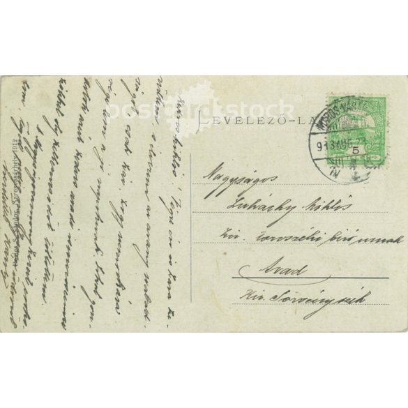 1913 - Târgu Mureş. Military Realistic School. Colored photo sheet, postcard. (2791032)