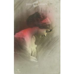 1912 - Romantic postcard. Colored photo sheet. (2791047)