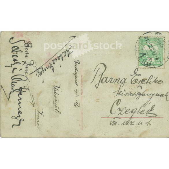 1912 - Romantic postcard. Colored photo sheet. (2791047)