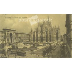   1912 - Milan. Piazza del Duomo. Photo sheet, postcard. (2791050)