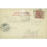 1905 - Genoa. Piazza Caricamento.Colored photo sheet, postcard. (2791051)