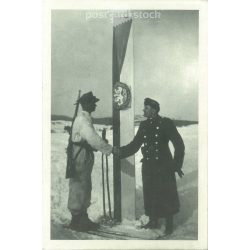   March 15-17, 1939 in Transcarpathia, on the re-established Hungarian-Polish border. Photo sheet, postcard. (2791060)