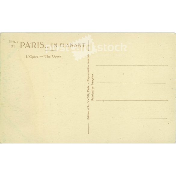 Paris. The Opera. Photo sheet, postcard. (2791062)
