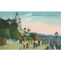   Monte-Carlo. The terraces of the casino. Colored photo sheet, postcard. (2791064)