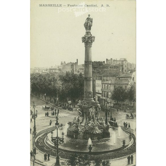 Marseilles. Place Castellane. Photo sheet, postcard. (2791067)