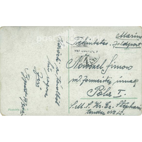 1912 - Budapest. Margaret Island flower clock. Colored photo sheet, postcard. (2791071)