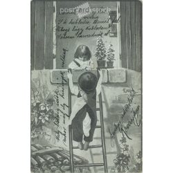   1904. German romantic postcard. With Budapest stamp. (2791075) 