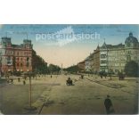 1924 - Budapest. Andrássy út - circle. Colored photo sheet. (2791088)