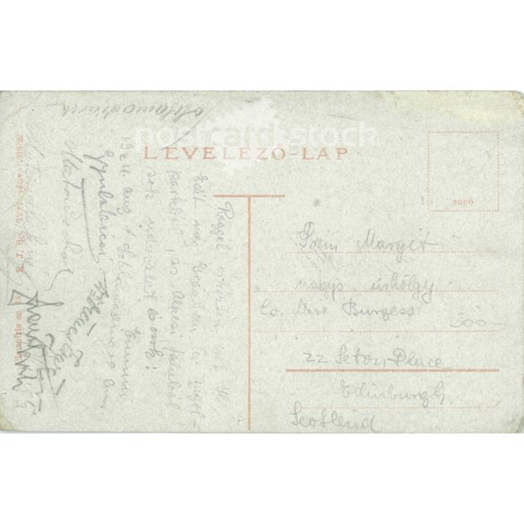 1924 - Budapest. Andrássy út - circle. Colored photo sheet. (2791088)