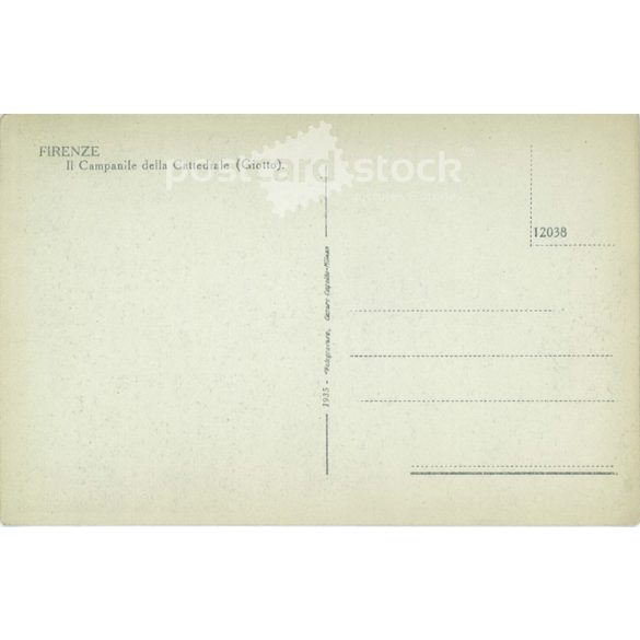 Florence. The Bell Tower of the Cathedral (Giotto). Photo sheet, postcard. (2791100)