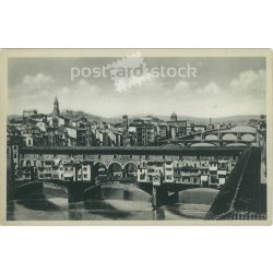 Florence. Old bridge. Photo sheet, postcard. (2791103)