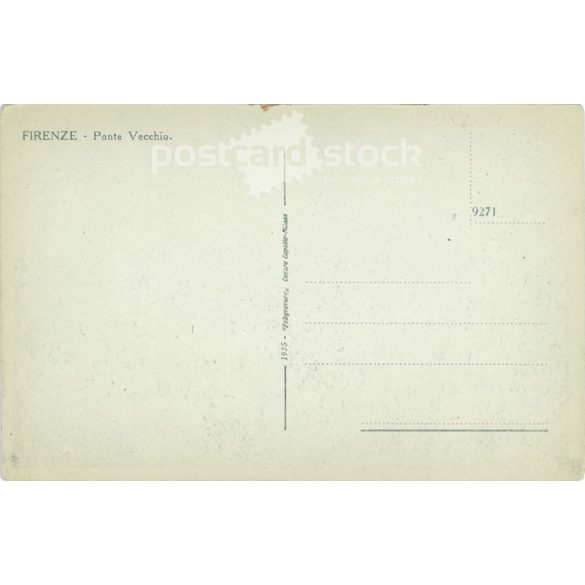 Florence. Old bridge. Photo sheet, postcard. (2791103)