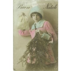 1918 - Merry Christmas greeting card. (2791105)