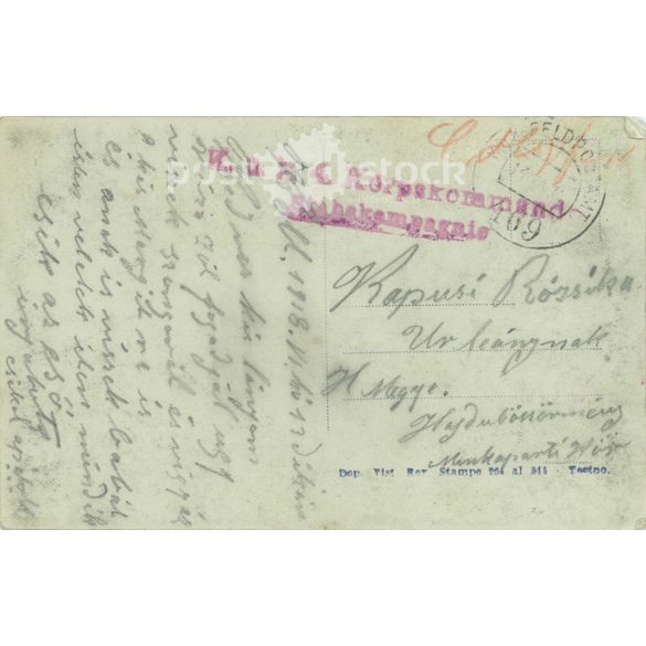 1918 - Merry Christmas greeting card. (2791105)