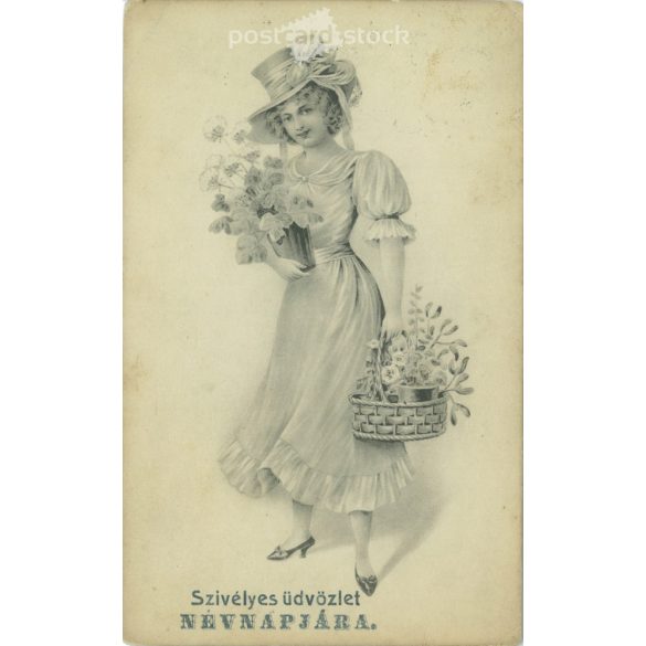 1910 - Name day greetings. Greeting card. (2791108)