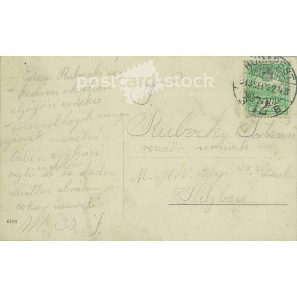 1913 - Romantic postcard. Photo sheet. (2791110)