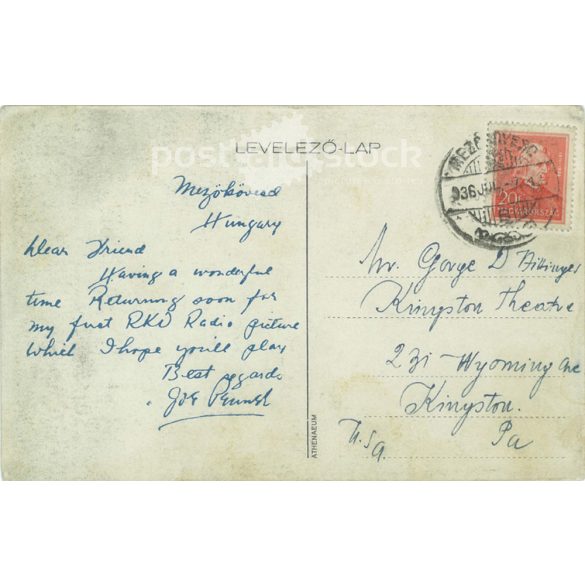 1936 - Cheerful postcard with Mezőkövesd stamp. Photo sheet, postcard. (2791113)