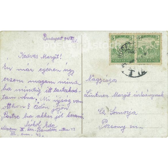 1918 - Budapest. Margaret Island Spa. Colored photo sheet, postcard. (2791134)