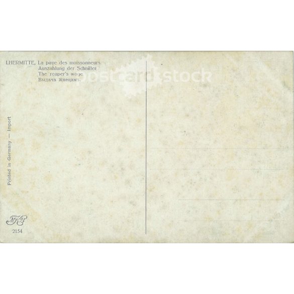 Lhermitte, „The harvester’s wage” Postcard. (2791133)