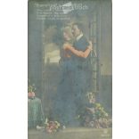 Romantic postcard with poetry. Colored photo sheet. (2791140)