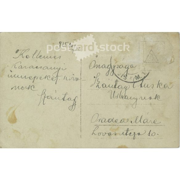 1925 - Romanian Christmas card. Colored photo sheet. (2791146)