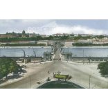 1920 - Budapest, Chain Bridge. Colored photo sheet, postcard. (2791152)