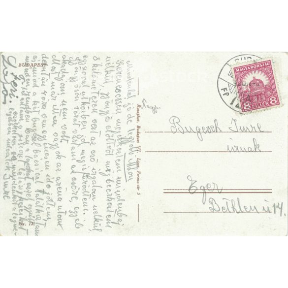 1920 - Budapest, Chain Bridge. Colored photo sheet, postcard. (2791152)