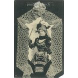 1904 - Phototypie A. Bergeret et Cie - Nancy. Lady in evening dress. Photo sheet, postcard. (2791157)