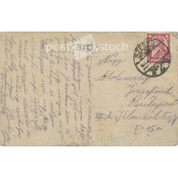 1928 - Romantic postcard. Colored photo sheet. (2791159)