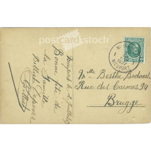 1927 - Romantic postcard, photo sheet. (2791160)