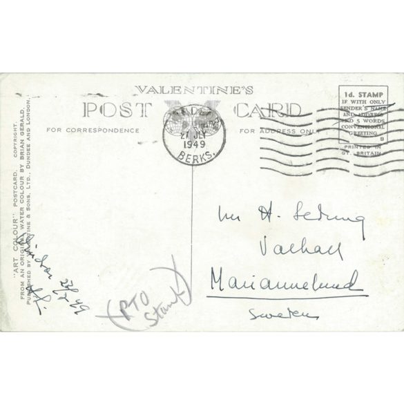 1949 - St. George’s Chapel and Windsor Castle. Colored photo sheet, postcard. (2791167)