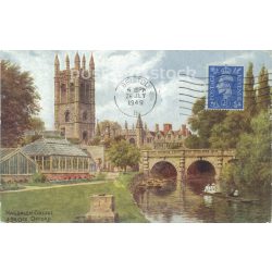   1949 - Magdalen College Bridge. Oxford. Colored photo sheet, postcard. (2791170)