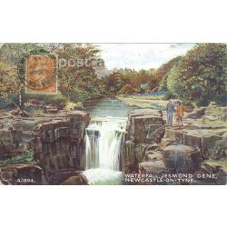   1949 - Waterfall, Jesmond Dene Park, Newcastle-upon-Tyne. Colored photo sheet, postcard. (2791173)