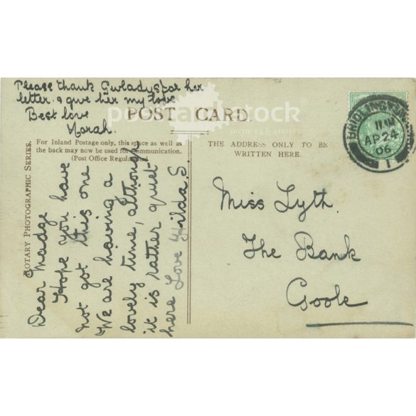 1906 - Miss Marie Studholme actress and Jumbo Junior. Photo sheet, postcard. (2791189)