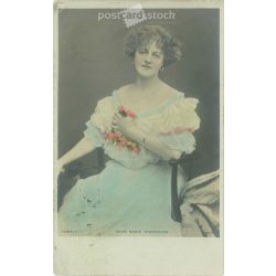   1910 - Miss Marie Studholme actress. Colored photo sheet, postcard. (2791187)