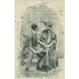 1905 - Romantic postcard, photo sheet. (2791199)