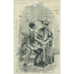 1905 - Romantic postcard, photo sheet. (2791199)