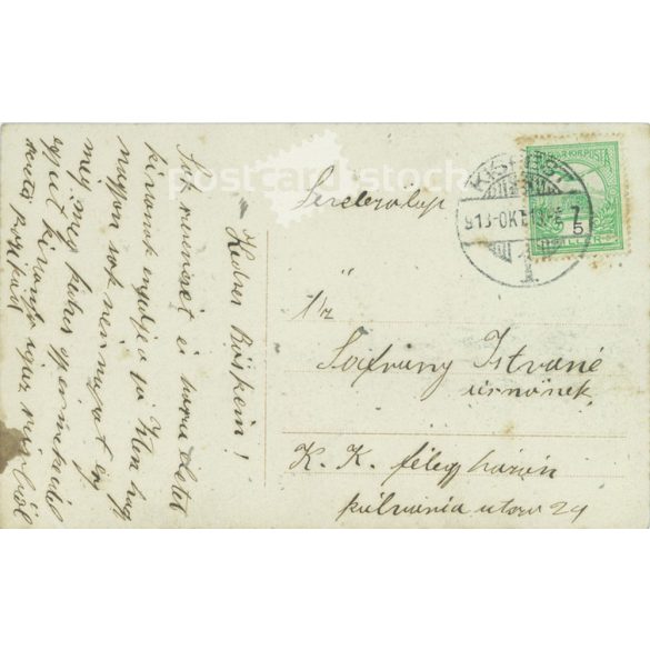 1913 - Romantic postcard. Colored photo sheet. (2791209)