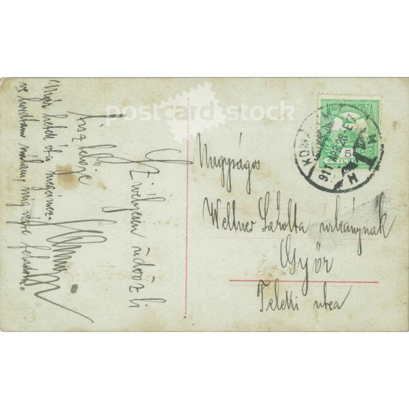 1911 - Romantic postcard. Colored photo sheet. (2791210)