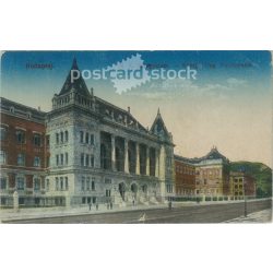   1928 - Budapest. Technical University. Colored photo sheet, postcard.  (2791228)