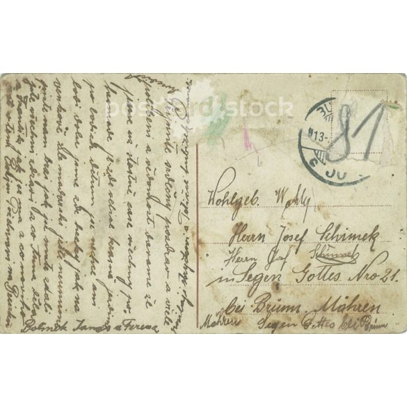 1913 - Budapest. Danube. Colored photo sheet, postcard. (2791230)